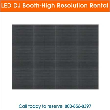 LED DJ Booth high resolution rental