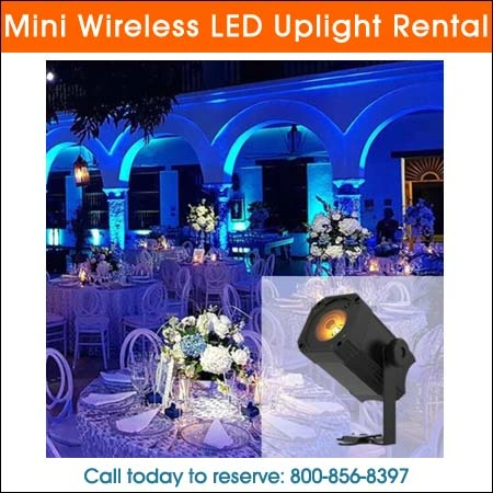 Mini Wireless LED Uplight Rental Chicago