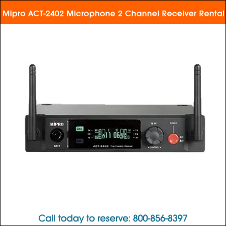 Mipro ACT-2402 Microphone 2 Channel Receiver Rental