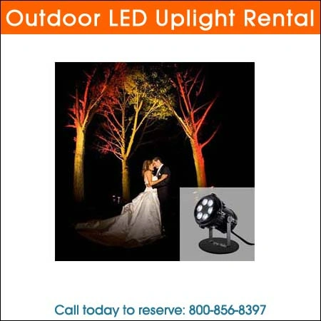 Outdoor LED Uplight Rental Chicago