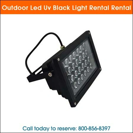 outdoor LED UV black light rental
