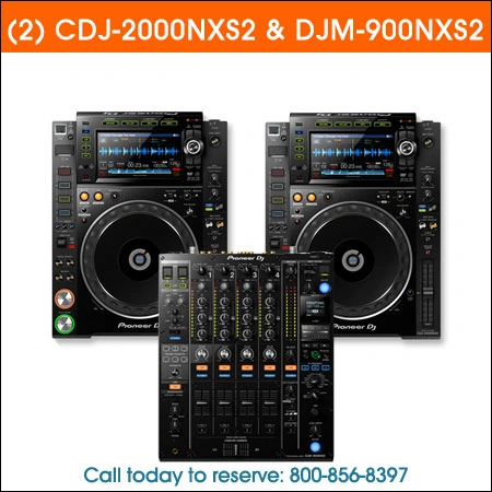 Pioneer CDJ2000nxs2 DJM900nxs2 Rental Chicago