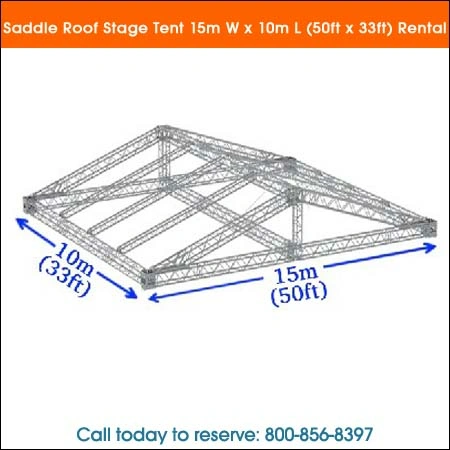 saddle roof stage tent 15m w x 10m-l-(50ft-x-33ft)-rental Chicago