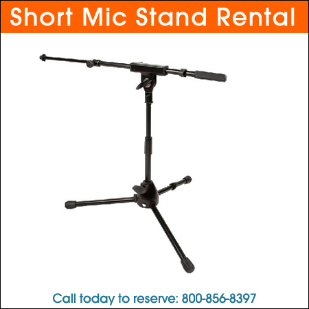 Short Mic Stand Rental