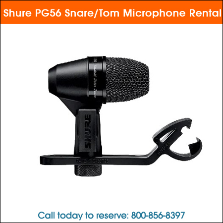 Shure PG56 Snare/Tom Microphone Rental