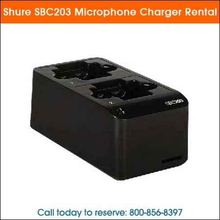 Shure SBC203 Microphone Charger Rental
