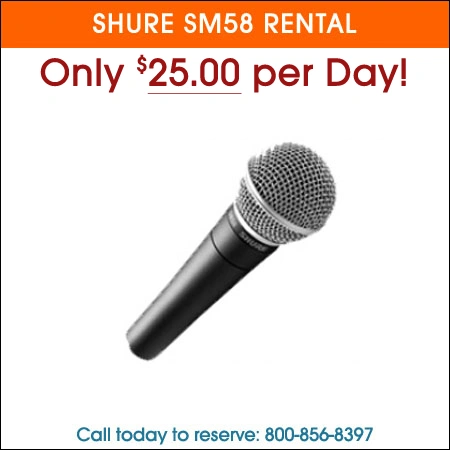 Shure sm58 Rental Chicago