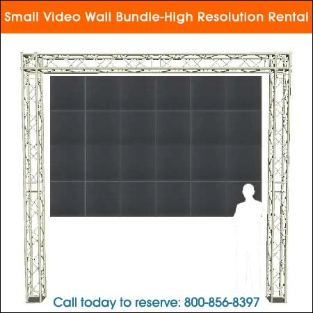 Video wall bundle high resolution rental Chicago