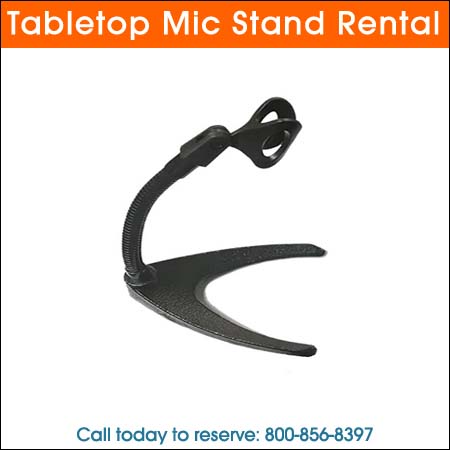 Tabletop Mic Stand Rental