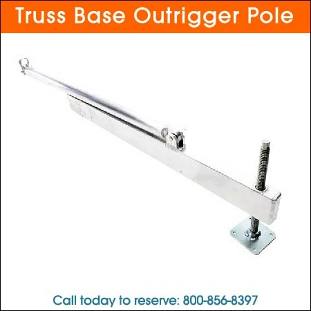 truss base outrigger pole rental Chicago