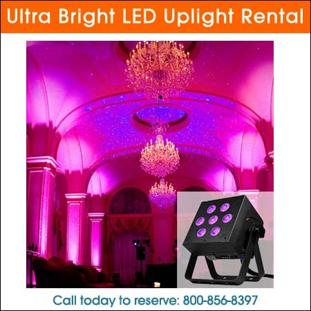 Ultra Bright LED uplight rental