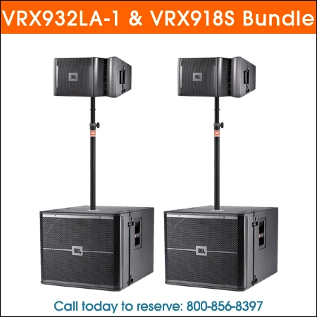 JBL vrx932la vrx918s bundle Rental Chicago