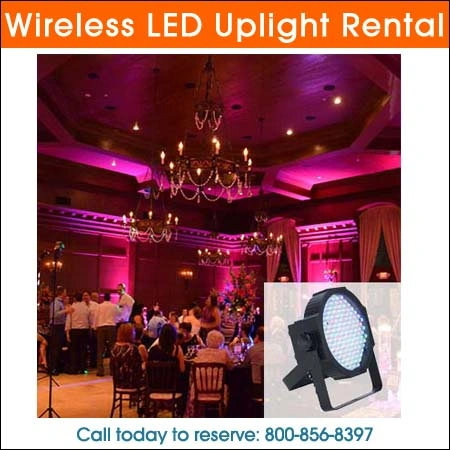 Wireless LED uplight Rental