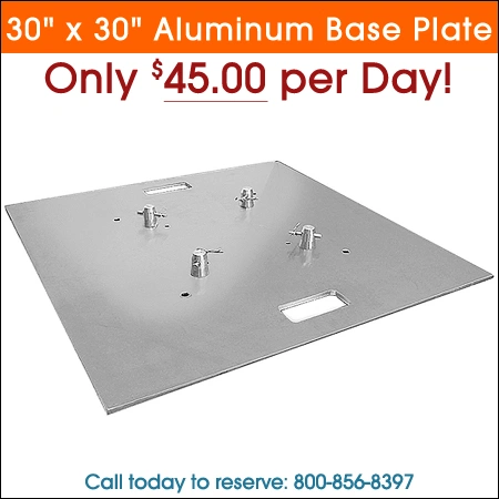 xtruss 30 baseplate Rental Chicago