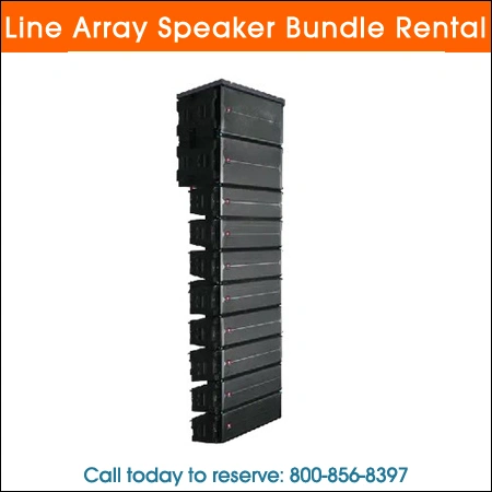 Line array speaker bundle Rental Chicago