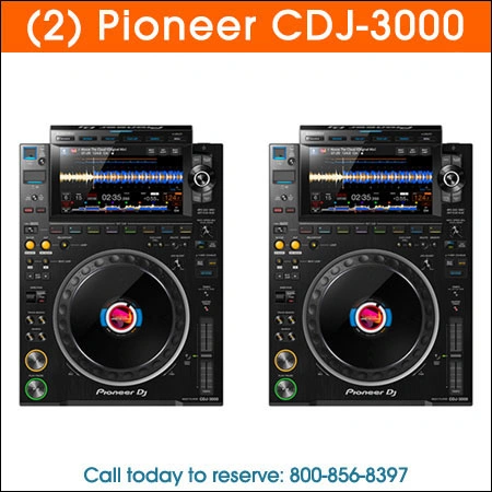 Pioneer CDJ3000 Twin Rental Chicago