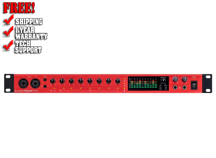 Focusrite Clarett+ 8Pre