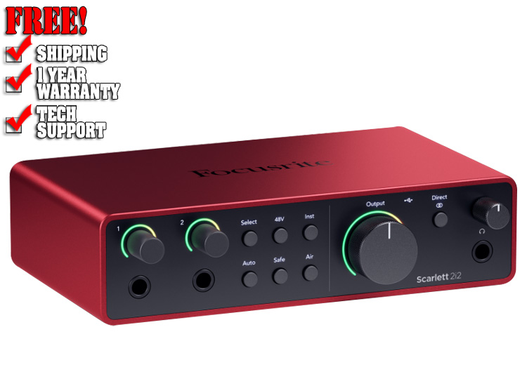 Focusrite Scarlett 2i2 4th Gen