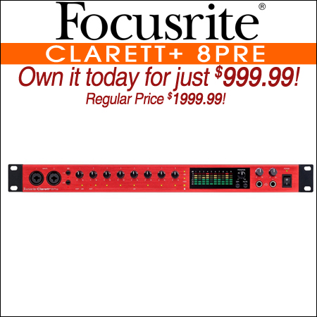 Focusrite Clarett+ 8Pre