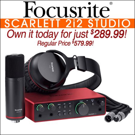 Focusrite Scarlett 2i2 Studio