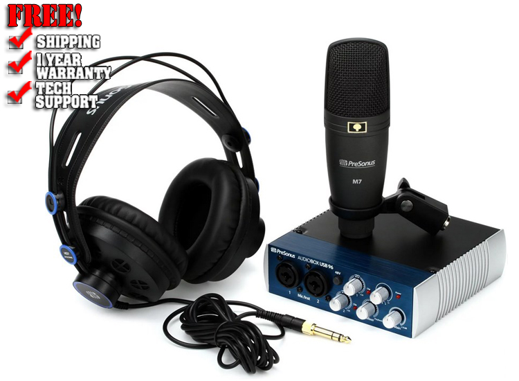 PreSonus AudioBox 96 Studio USB 2.0 Hardware/Software Recording Bundle
