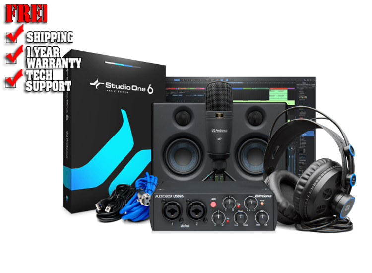 PreSonus AudioBox USB 96 Studio Ultimate Bundle-25th Anniversary Edition