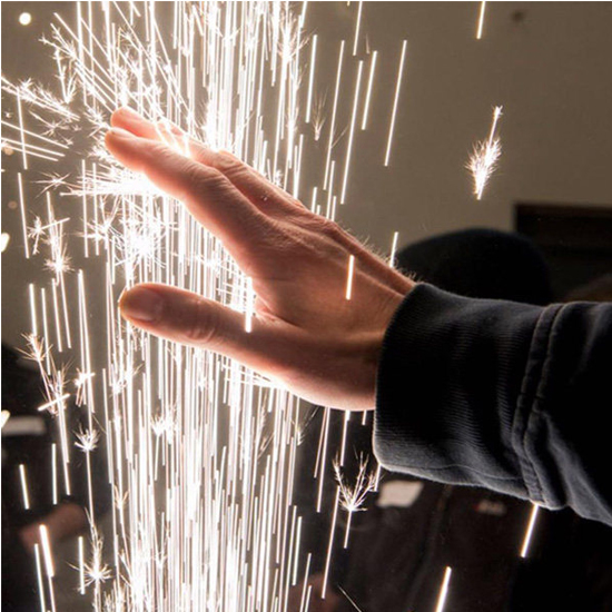 750w Up-cold Spark Firework Machine Black