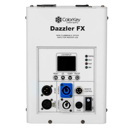 ColorKey CKU-7703 White with Road Case & Cold Spark Powder Package