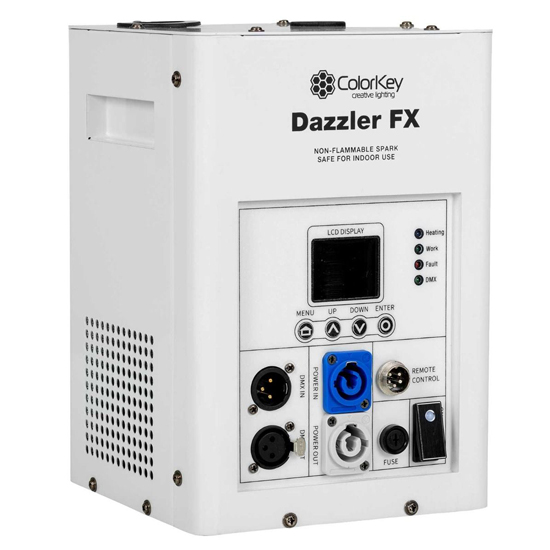 ColorKey CKU-7703 White with Road Case & Cold Spark Powder Package