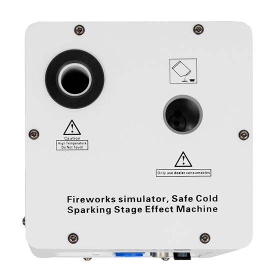 ColorKey CKU-7703 White with Road Case & Cold Spark Powder Package