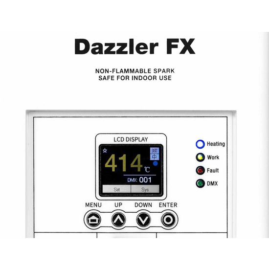ColorKey CKU-7703 White with Road Case & Cold Spark Powder Package
