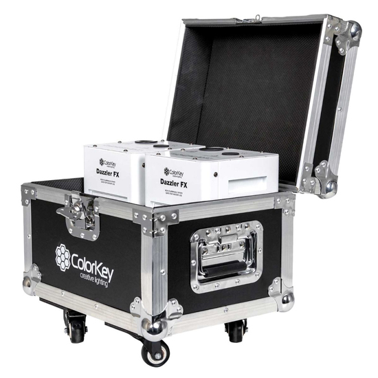 ColorKey CKU-7703 White with Road Case & Cold Spark Powder Package