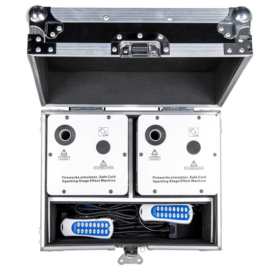 ColorKey CKU-7703 White with Road Case & Cold Spark Powder Package