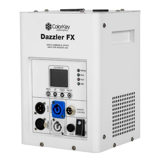 ColorKey CKU-7703 White with Road Case & Cold Spark Powder Package