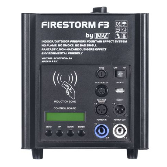 JMAZ Lighting JZ4009 Firestorm F3 (Black) Cold Spark Machine 2 Unit Package 