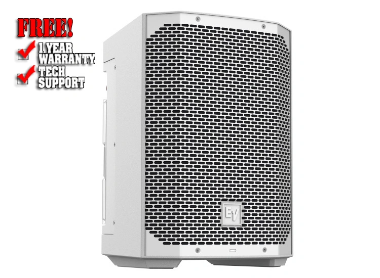 Electro-Voice EVERSE 8 White Battery Powered Bluetooth PA Speaker