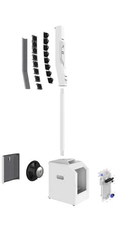 Electro-Voice EVOLVE 50M White Portable Column PA System