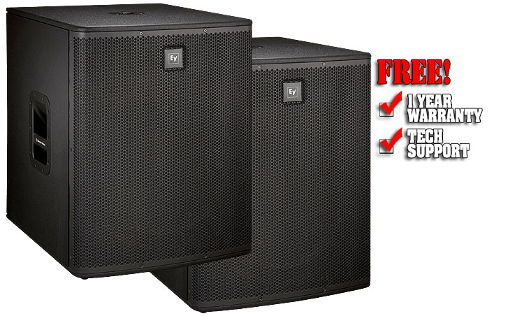 Electro Voice ELX118P DJ Powered Subwoofer VALUE PACK