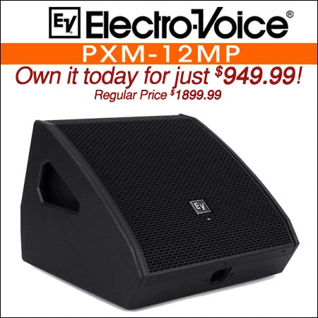 Electro Voice PXM-12MP 12 inch Powered Floor Monitor
