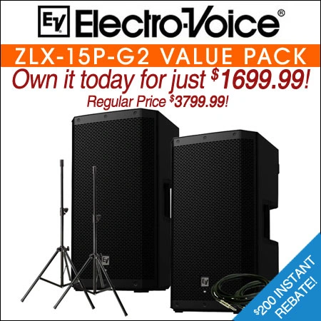 Electro Voice ZLX 15P G2 Value Pack
