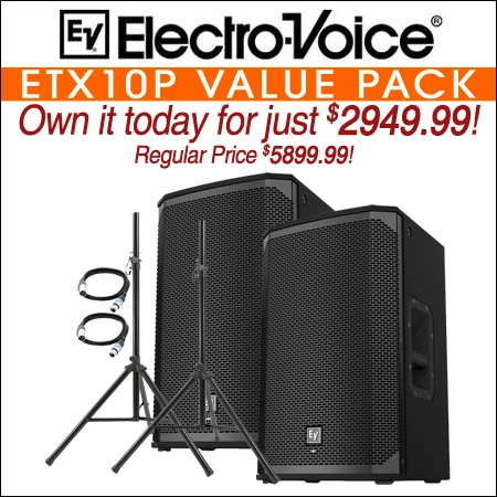Electro Voice ETX10P 10-inch 2000 Watt Powered Speaker
