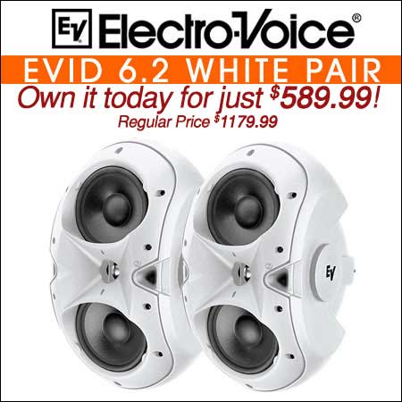 Electro Voice EVID 6.2 White Pair 