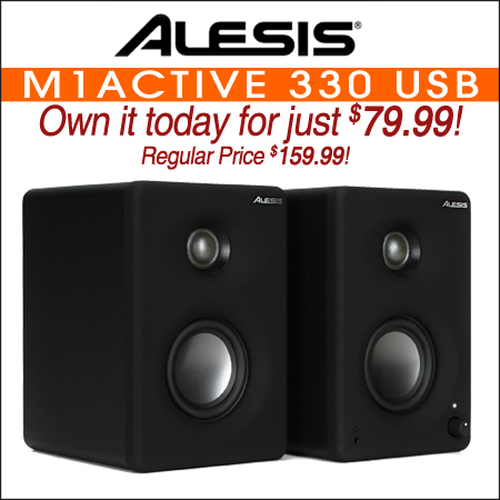 Alesis M1Active 330 USB 3" Powered Studio Monitors