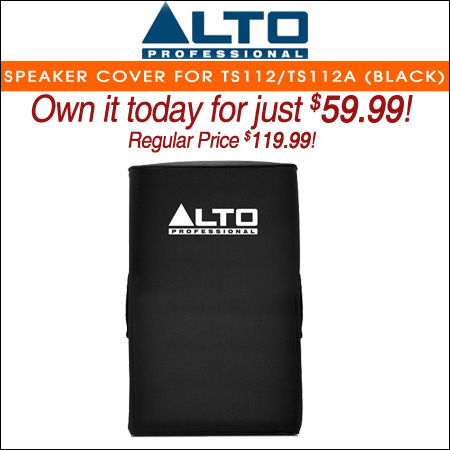 Alto Slip-On Padded Speaker Cover for TS112/TS112A (Black) 