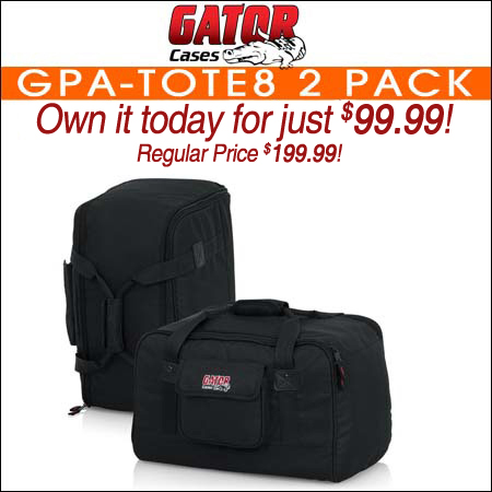 Gator GPA-TOTE8 2 Pack 