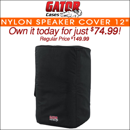 Gator Nylon Speaker Cover; 12"