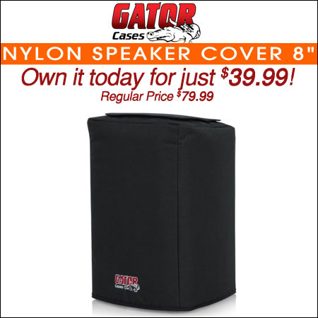 Gator Nylon Speaker Cover; 8"