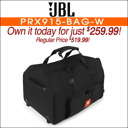 JBL PRX915-BAG-W Tote Bag with Wheels for PRX915 Speaker