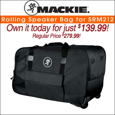 Mackie Rolling Speaker Bag for SRM212 V-Class Loudspeaker