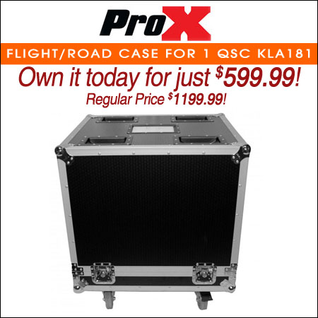 ProX Flight/Road Case for 1 QSC KLA181 Subwoofer 